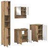 vidaXL Set de mobilier pentru baie 4 buc. Stejar Artizanal