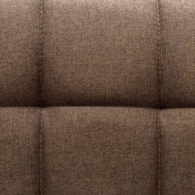 vidaXL Scaune de sufragerie pivotante, 6 buc., maro, material textil