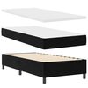 vidaXL Pat cu arcuri cu saltea cu headboard Negru 90 x 200 cm Catifea