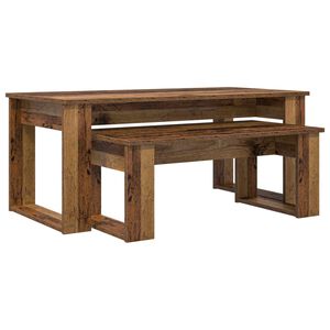 vidaXL Set de măsuțe de cafea 2 buc. Lemn vechi 100 x 50 x 42 cm