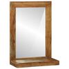 vidaXL Oglindă pentru baie Maro 50 x 22 x 70 cm Lemn Solid de Acacia