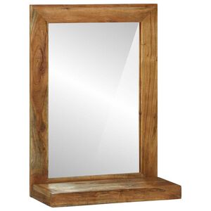 vidaXL Oglindă pentru baie Maro 50 x 22 x 70 cm Lemn Solid de Acacia