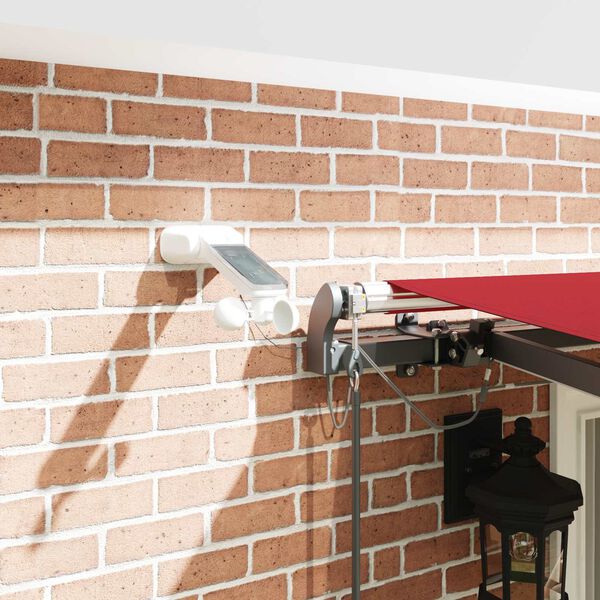 vidaXL Țesătură pentru copertină cu Roșu 400 &times; 350 cm Poliester