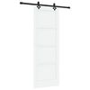 vidaXL Ușă glisantă ORKDAL 78 x 211 cm Lemn prelucrat Alb și negru