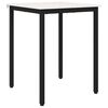 vidaXL Masă de dining Alb 60 x 60 x 75 cm Lemn de pin masiv