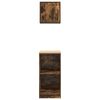 vidaXL Dulapuri de garaj 2 buc Lemn prelucrat de stejar afumat