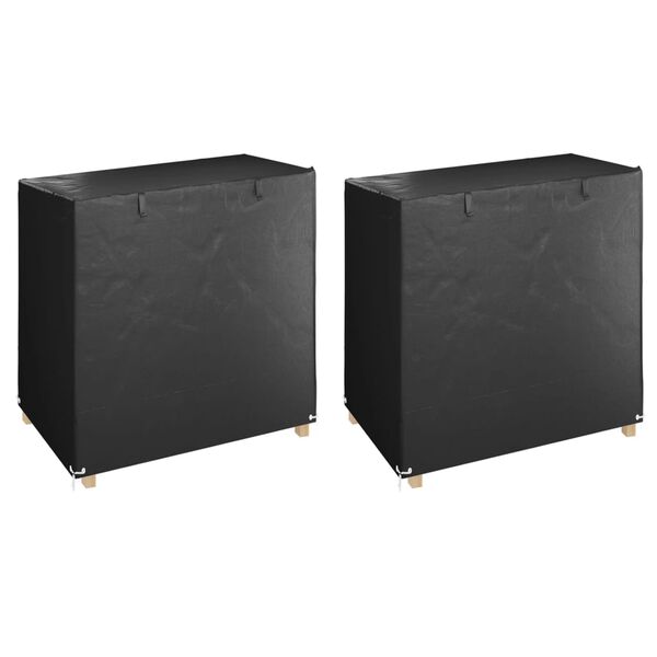 vidaXL Huse balansoar 2 buc, 8 ocheți 125x90x135/165 cm, polietilenă