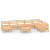 vidaXL Set mobilier de grădină, 9 piese, lemn masiv de pin