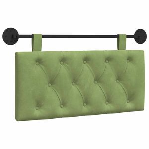 vidaXL Cap de pat suspendat Verde deschis 90 x 55 x 7 cm Catifea
