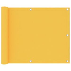 vidaXL Paravan de balcon, galben, 75 x 600 cm, țesătură oxford