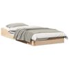 vidaXL Cadru de pat Maro 80 x 200 cm Lemn de pin masiv