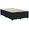 vidaXL Pat box spring cu saltea, negru, 120x200 cm, catifea