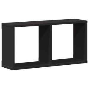 vidaXL Dulap de perete, negru, 60x16x30 cm, lemn prelucrat
