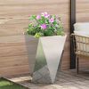 vidaXL Jardinieră 2 pcs Argintiu 50 x 50 x 75 cm Oțel Galvanizat