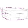 vidaXL Pat box spring cu saltea, roz, 140x200 cm, catifea