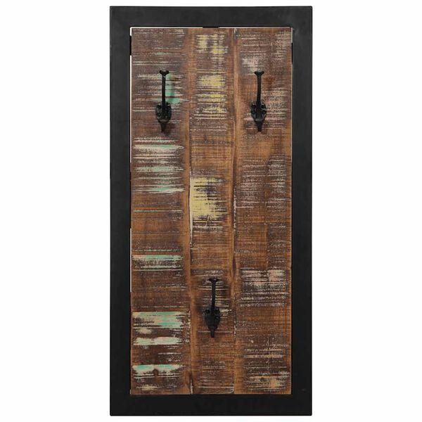 vidaXL Raft pentru haine multicolor 40x2x80 cm Lemn masiv recuperat