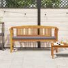 vidaXL bancă cu pernă Finisaj cu ulei natural 157 x 46 x 82,5 cm