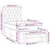 vidaXL Pat box spring cu saltea, verde &icirc;nchis, 80x200 cm, catifea
