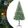 vidaXL Brad de Crăciun artificial cu 300 LED Verde 180 cm PVC și Oțel