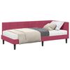 vidaXL Cadru de pat colțar cu saltea cu headboard 2 buc. Verde Catifea