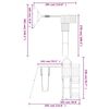 vidaXL Set de joacă pentru exterior, lemn masiv de pin