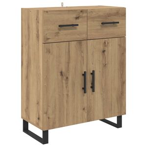 vidaXL Bufet Stejar Artizanal 69,5 x 34 x 90 cm Lemn compozit