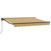 vidaXL Cort electric retractabil Galben, Gri și Alb 2,5 x 2 m