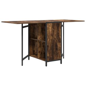 vidaXL Masă de dining 144 x 60 x 75 cm Lemn prelucrat Stejar fumuriu