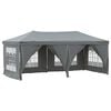 vidaXL Cort pliabil pentru petrecere, pereți laterali, antracit, 3x6 m