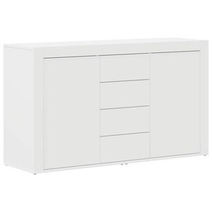 vidaXL Bufet cu sertar Alb 120 x 36 x 69 cm Lemn compozit