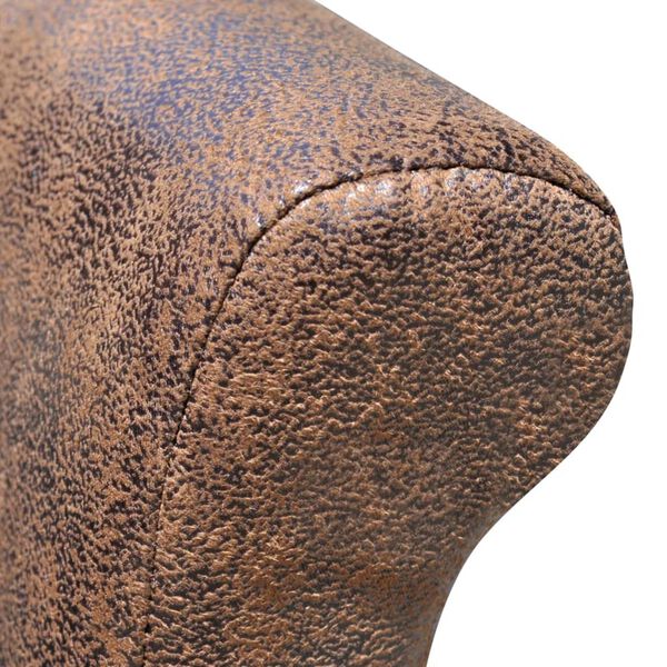 vidaXL Scaune de bucătărie, 6 buc., maro, piele ecologică