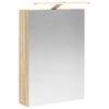 vidaXL Dulap cu oglindă pentru baie Stejar Sonoma 50 x 14,5 x 70 cm