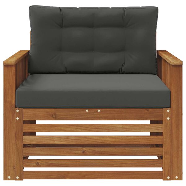 vidaXL Set de canapele de exterior Lemn de acacia solid și poliester