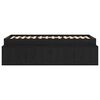 vidaXL Cadru de pat cu sertar Stejar Negru 70 x 190 cm Lemn compozit