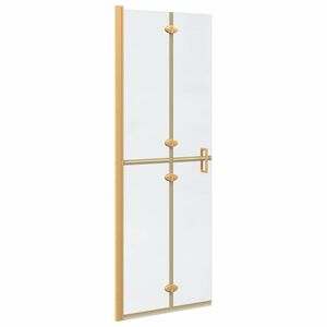vidaXL Perete de duș Walk-In Auriu 70 x 6,5 x 190 cm