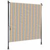vidaXL Jaluzea rulou de exterior, galben/alb, 150x270 cm țesătură/oțel
