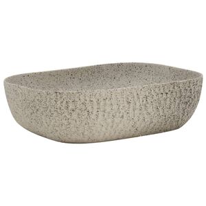 vidaXL Lavoar de blat gri 48x37,5x13,5 cm, ceramică, dreptunghi