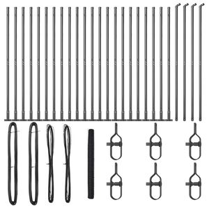 vidaXL St&acirc;lp de gard. Gri