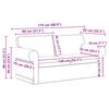 vidaXL Set de canapea 2 pcs Gri &icirc;nchis 175 x 82 x 80 cm țesătură