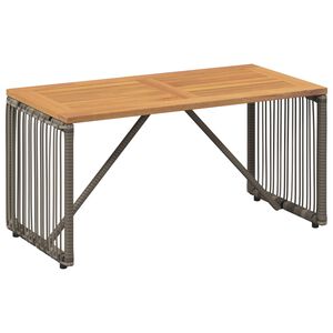 vidaXL Masă de exterior Gri și Brown 80 x 40 x 40 cm poliratan