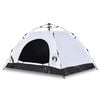 vidaXL Cort de camping 2 persoane, alb opac, setare rapidă, țesătură