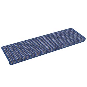 vidaXL Mochete autocolante pentru scară 15 pcs albastru 65 x 21 x 4 cm
