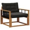 vidaXL Set de canapele de exterior Lemn solid de Acacia și Textilene