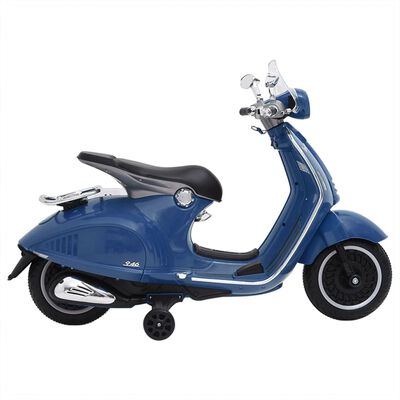 vidaXL Motocicletă electrică pentru copii Vespa GTS300, albastru