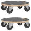 vidaXL Cărucioare de transport, 2 buc., rotunde, &Oslash;38x11,5 cm, 250 kg