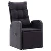 vidaXL Set mobilier de exterior cu perne, 11 piese, negru, poliratan