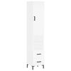 vidaXL Dulap &icirc;nalt, alb, 34,5x34x180 cm, lemn prelucrat