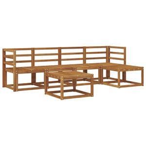 vidaXL Set de canapele de exterior 6 pcs natural