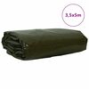 vidaXL P&acirc;nză 650g / m&sup2; Verde măsliniu 3,5 x 5 m P&acirc;nză cu acoperire PVC