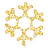 vidaXL Figurină Crăciun fulg de zăpadă, 48 LED-uri, alb cald, 27x27 cm